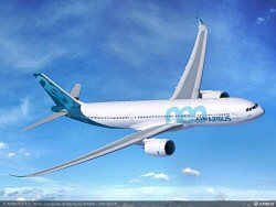 エアバスの中距離用旅客機「A330neo」=同社提供