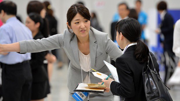 マイナビ合同会社説明会で=関口純撮影