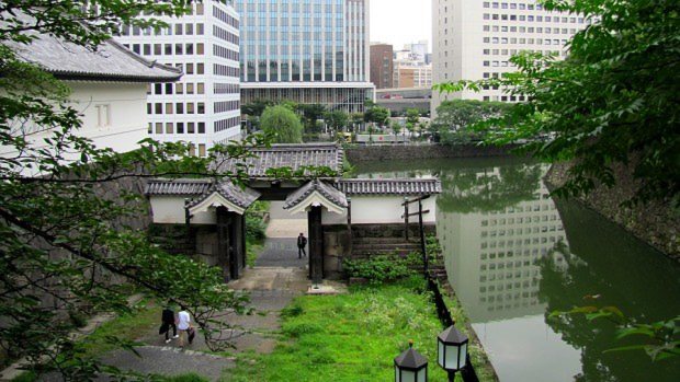 江戸城清水門=東京都千代田区で2015年7月、小松健一撮影
