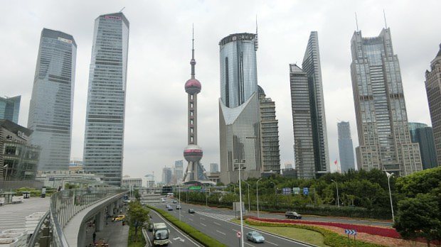 中国・上海市内=2015年8月21日撮影