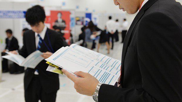 マイナビ合同会社説明会で=関口純撮影