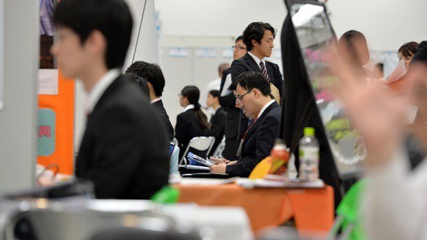 マイナビ合同会社説明会で=関口純撮影