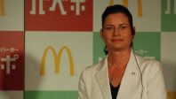 日本マクドナルドのサラ・カサノバ社長＝東京都新宿区で２０１５年１０月１５日、亀井和真撮影