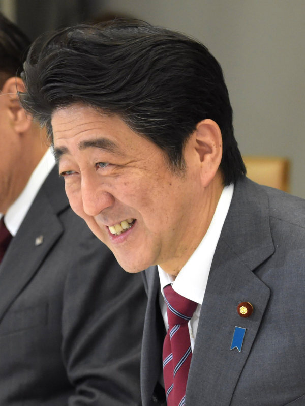 安倍晋三首相=藤井太郎撮影