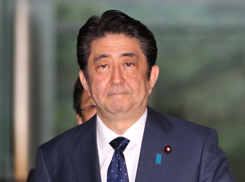 安倍晋三首相=山本晋撮影