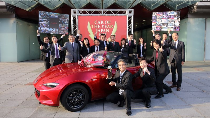 15−16日本カー・オブ・ザ・イヤーを受賞したマツダのロードスター=日本カー・オブ・ザ・イヤー実行委員会提供