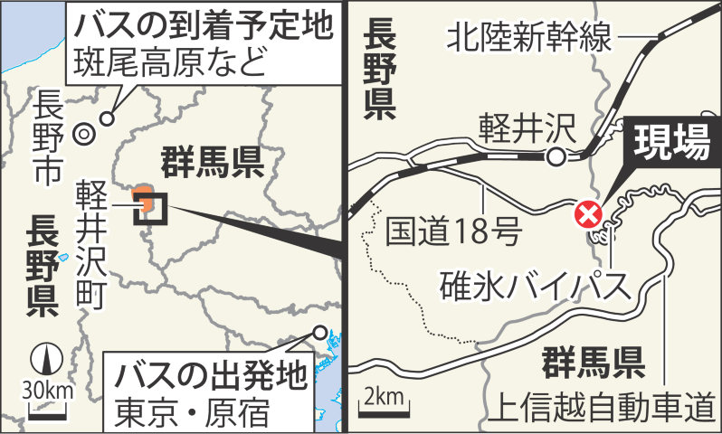 現場付近の地図