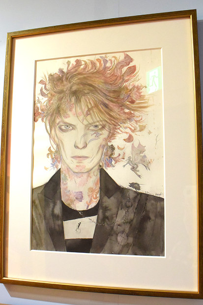 天野喜孝展：ゲーム原画を中心に デヴィッド・ボウイさんイメージの