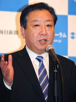 野田佳彦・前首相＝田鍋公也撮影