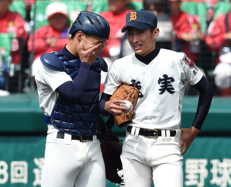 選抜高校野球：第6日第2試合 鹿児島実（鹿児島）対智弁学園（奈良