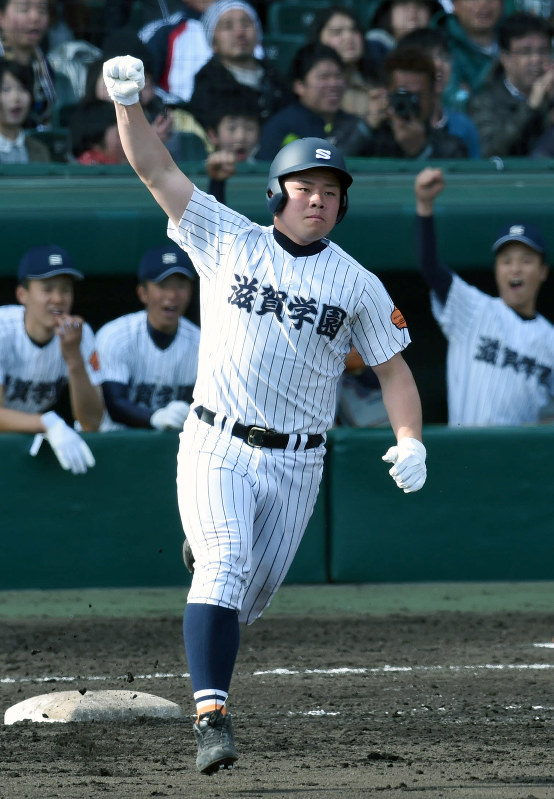 選抜高校野球：第6日第3試合 滋賀学園（滋賀）対釜石（岩手） [写真