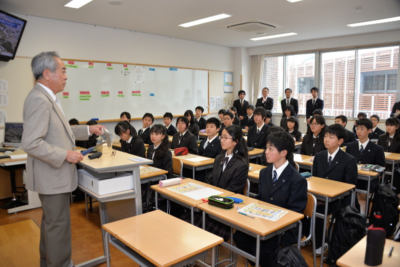 熊本地震 校長が地震特別授業 私立松本秀峰中 防災への意識高まった 長野 毎日新聞