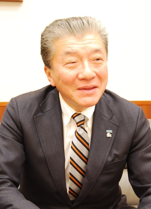 あいおいニッセイ同和損害保険の金杉恭三社長=東京都渋谷区で、土屋渓撮影