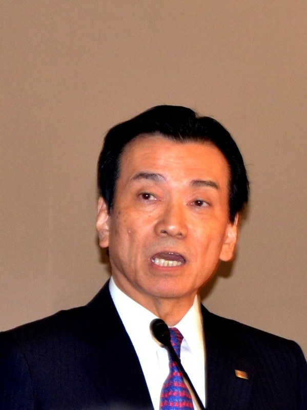 東芝の志賀重範・次期会長=2016年5月6日、今沢真撮影