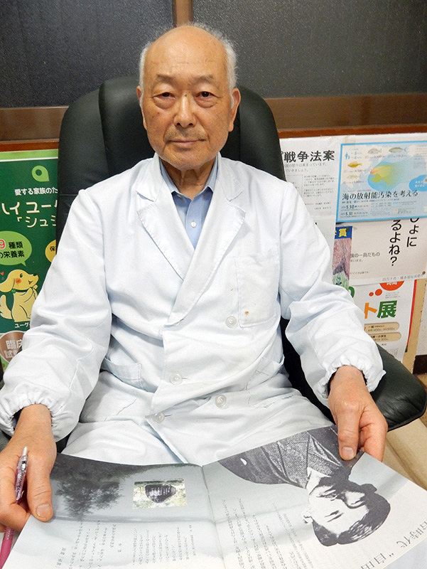 幸徳秋水を顕彰する会会長の久保知章さん=真明薫撮影