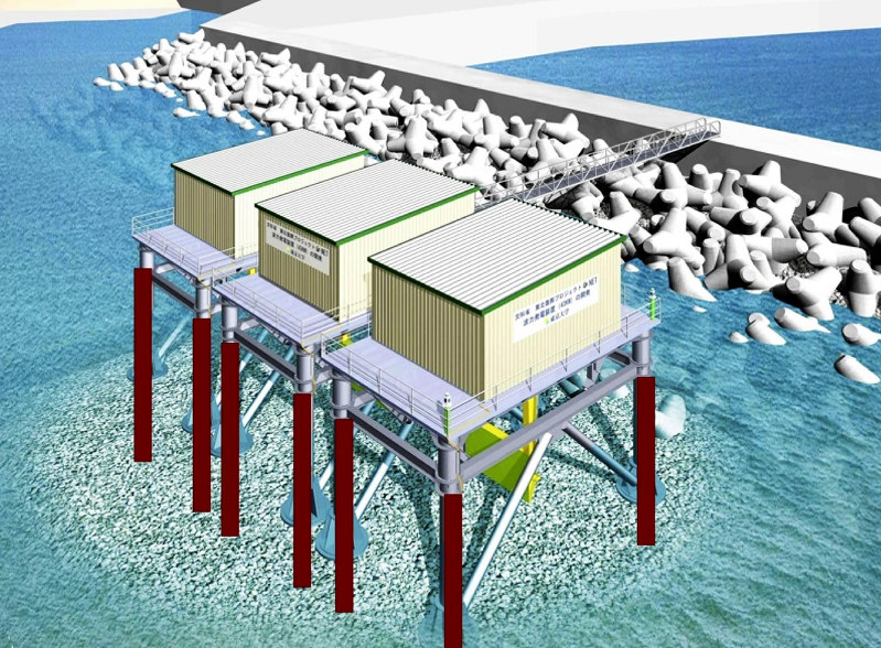 波力発電装置のイメージ=東京大学生産技術研究所林研究室提供
