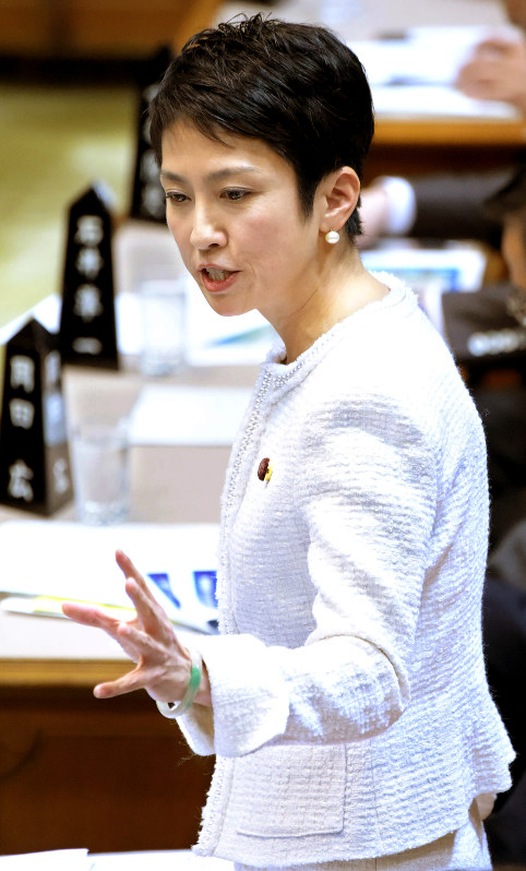 民進党の蓮舫代表代行=藤井太郎撮影