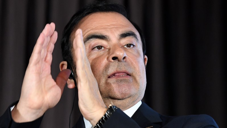 日産のカルロス・ゴーン社長=2016年5月12日、徳野仁子撮影