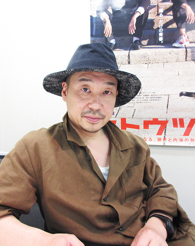 大阪を舞台にした映画「セトウツミ」を撮影した大森立嗣監督=長尾真希子撮影