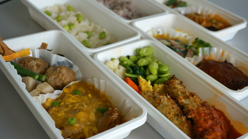 脂質や糖の燃焼を助けたりする食材を使って、肥満の体質別に作られた「健康弁当」