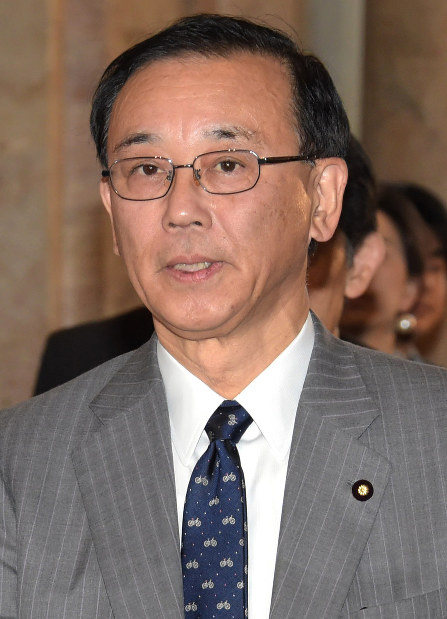 谷垣禎一 元自由民主党幹事長 揮毫 色紙 自由民主党 元総裁 谷垣禎一 書 色紙