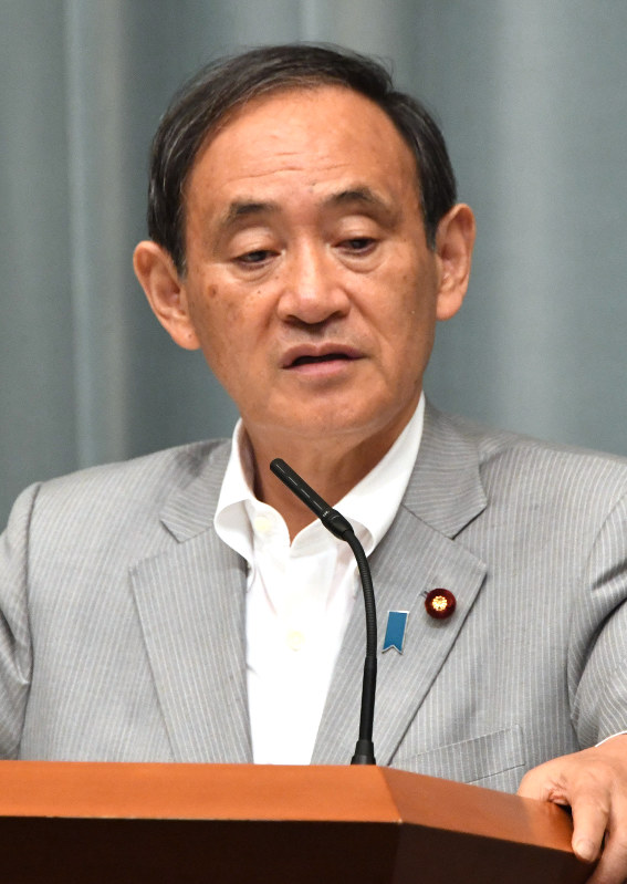 菅義偉官房長官=藤井太郎撮影