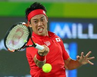 リオ五輪 テニス男子シングルス：錦織圭が3回戦進出 [写真特集2/6