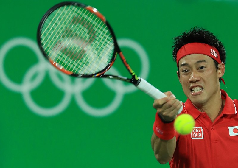 リオ五輪 テニス男子シングルス：錦織圭が96年ぶりの準決勝進出