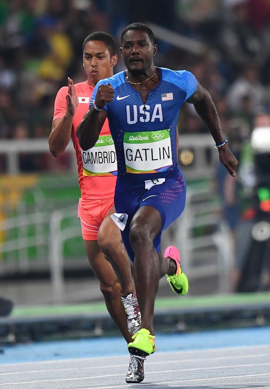 リオ五輪 陸上男子100m準決勝：山県、ケンブリッジ決勝進めず