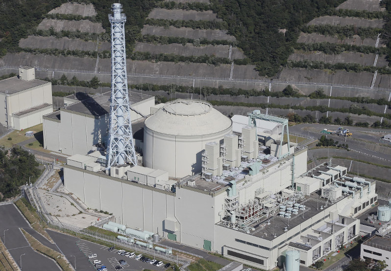 高速増殖原型炉「もんじゅ」=本社ヘリから三村政司撮影