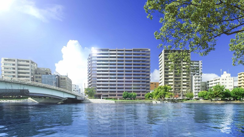 「ライオンズ広島加古町」の完成予想図