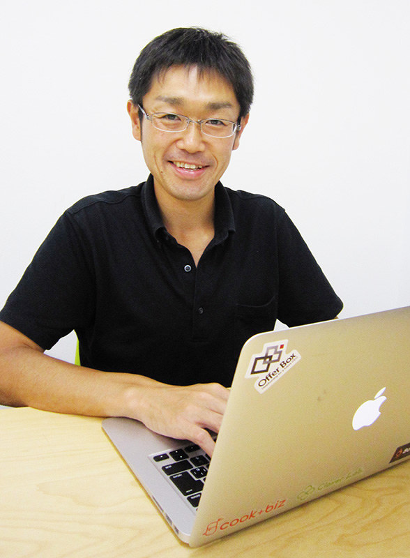 アイプラグ社長の中野智哉さん=中西満撮影