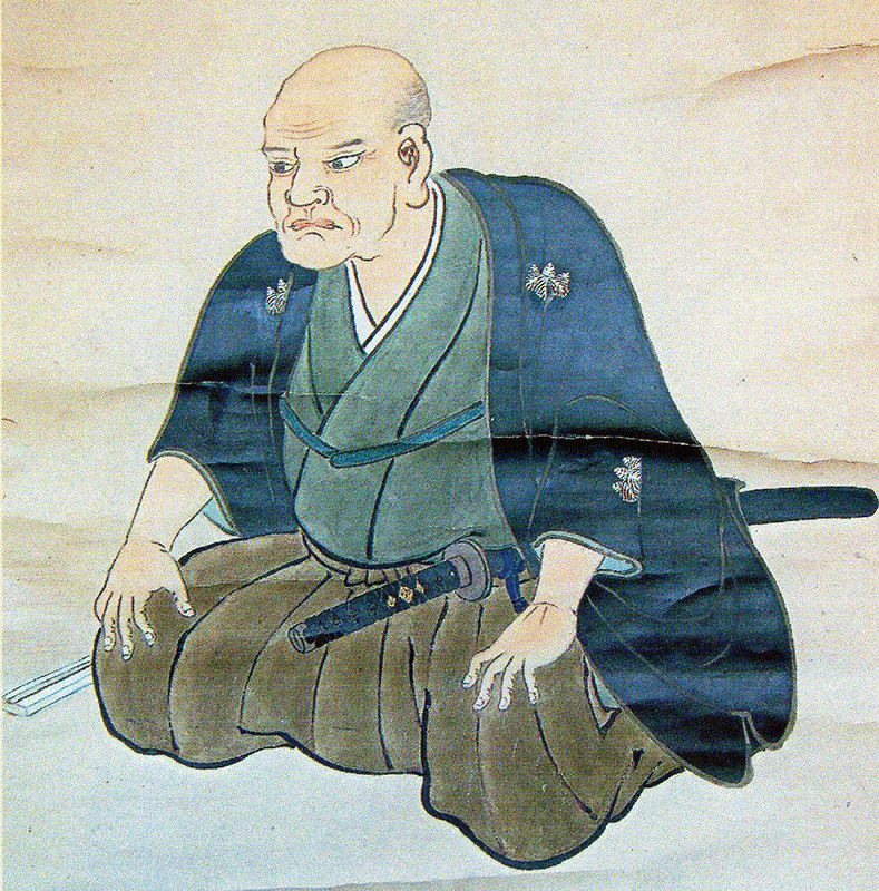 流祖・関口氏心(柔心)の肖像画=関口芳夫氏蔵