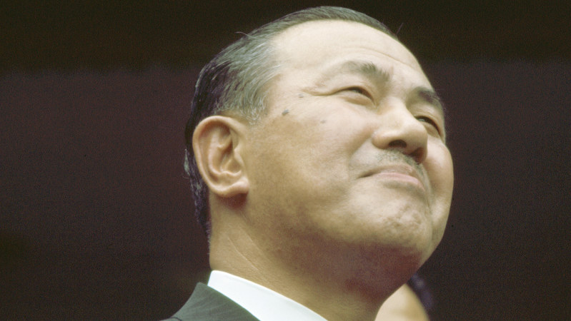 関連書籍が売れている田中角栄元首相=1972年