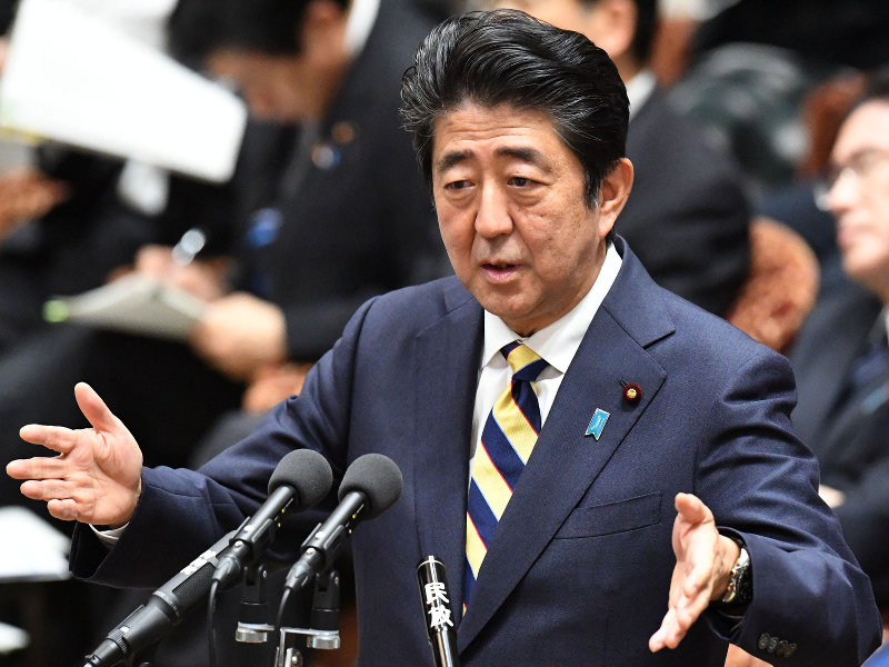 安倍晋三首相=藤井太郎撮影