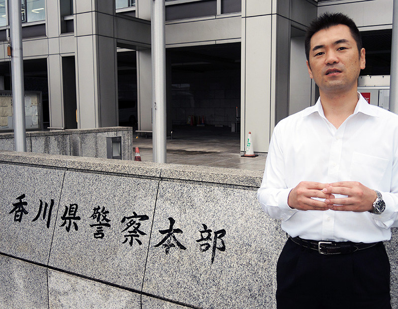 「自殺防止には『つながり』が大事」と話す廣瀬警部補=高松市内で、玉木達也撮影