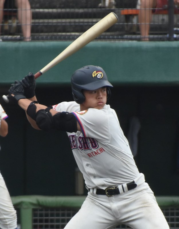 高校通算63本塁打を誇る明秀日立高の細川選手
