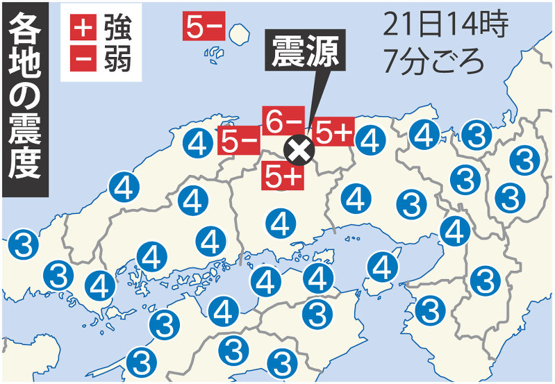 地震：倉吉では市役所外に災害対策本部…鳥取で震度6弱 | 毎日新聞