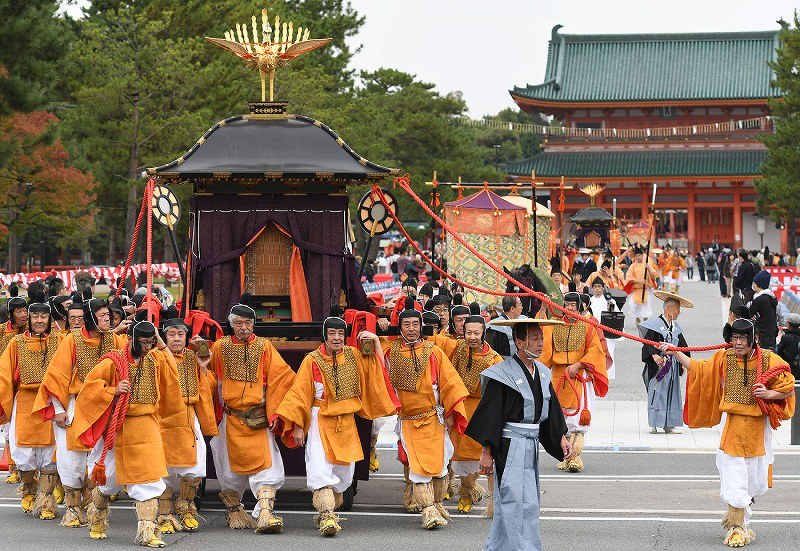 【珍品】時代祭　豆人形　平安神宮の時代祭　京都  細密細工  時代物 珍品】時代祭 豆人形 平安神宮の時代祭 京都 細密細工 時代物