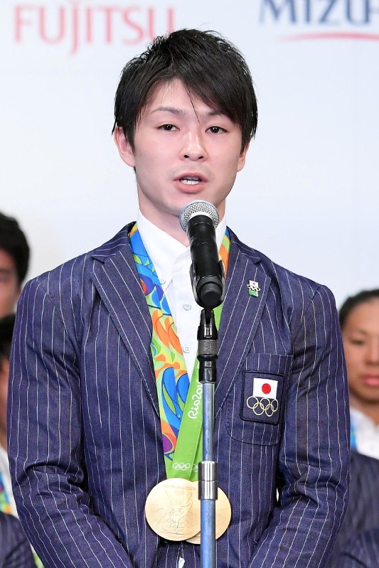 体操の内村航平選手=喜屋武真之介撮影