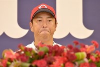 広島：黒田投手が引退会見 「カープに入って良かった」 [写真特集3/8