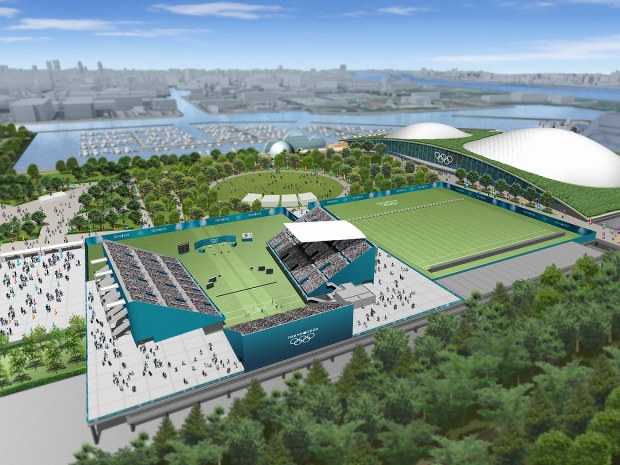 東京五輪：開催決定時の各競技場想像図（2013年9月） [写真