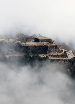 天空の城：雲海に浮かび、朝の光に輝く 兵庫・竹田城 [写真特集2/4