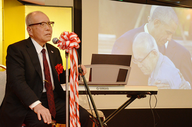 菊池寛賞 長年の苦労実った 森重昭さん祝う会 中区 広島 毎日新聞