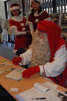 「復興城主」に申し込むサンタクロース
