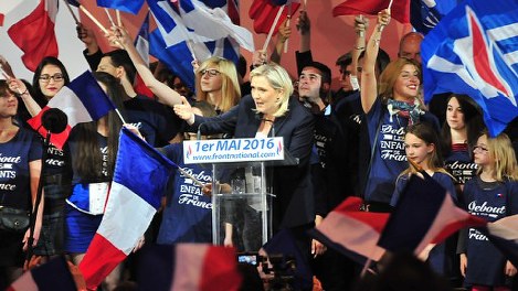 フランスのマリーヌ・ルペン国民戦線党首