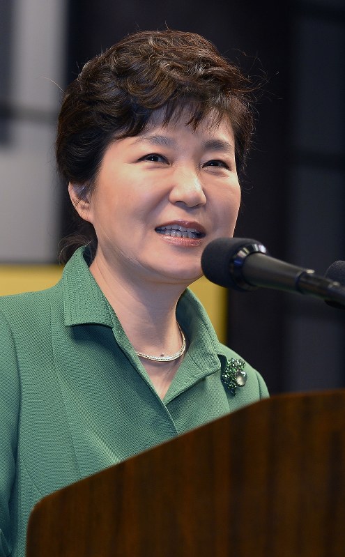 韓国の朴槿恵大統領=2015年6月22日、代表撮影