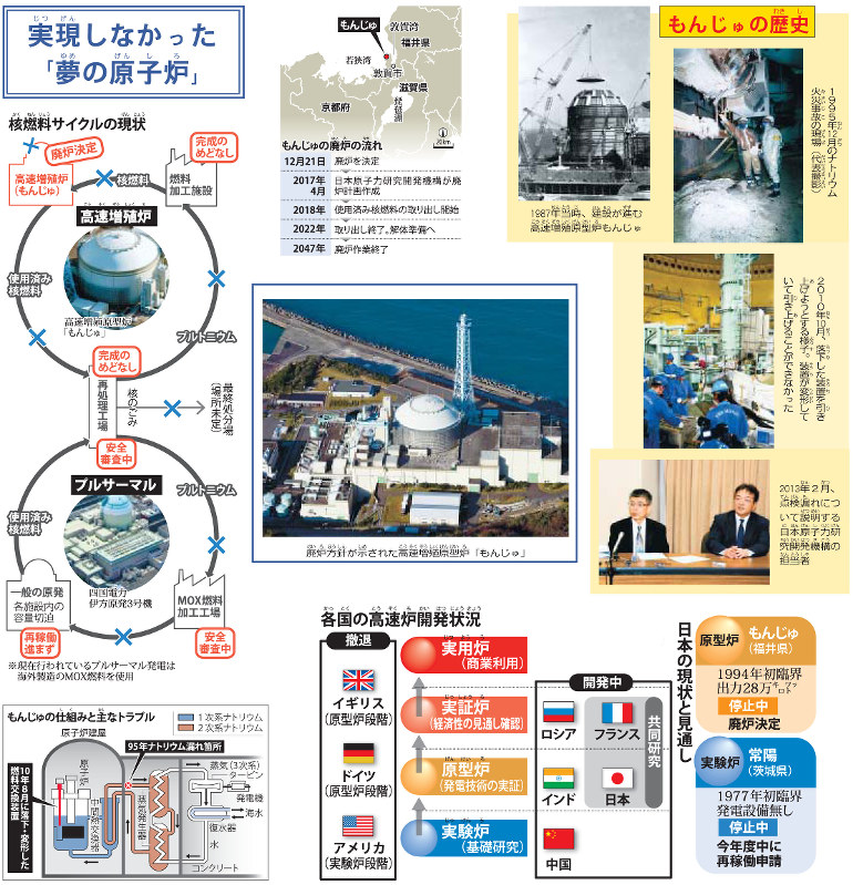 図解なるほど：廃炉が決まった「もんじゅ」 | 毎日新聞