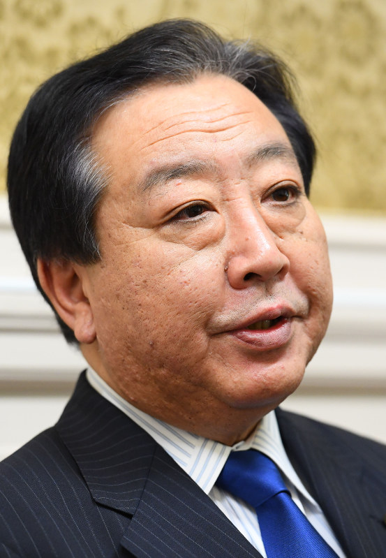 民進党の野田佳彦幹事長=川田雅浩撮影
