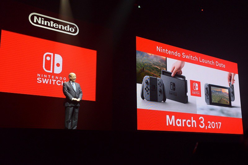 任天堂：「ニンテンドースイッチ」3月3日 2万9980円 薄型端末